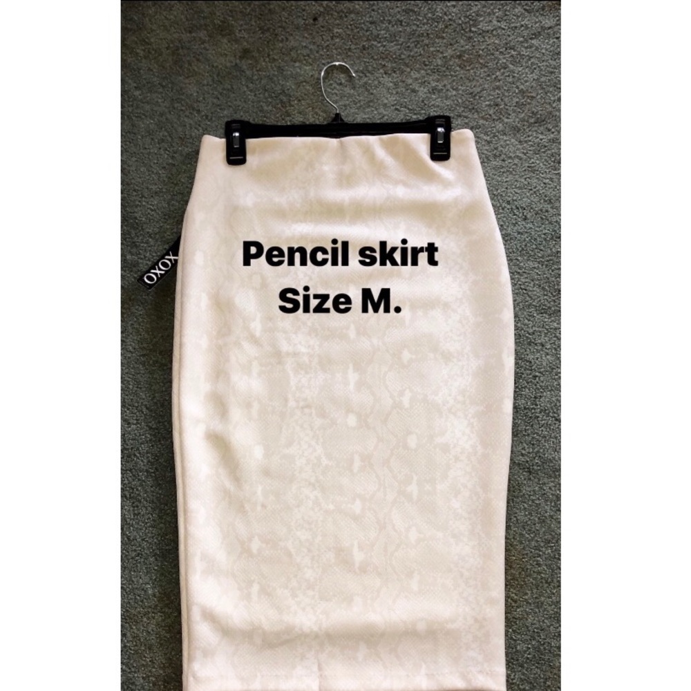 Snake pattern Pencil Skirt